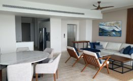 Departamento en venta Aria Puerto Cancun sala comedor N1
