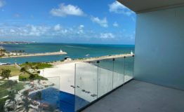 Departamento en venta SLS - Puerto Cancún terraza 2